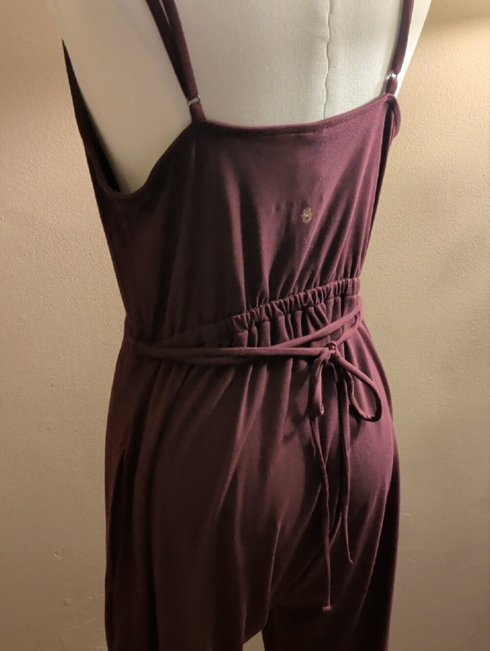 Spiritual Gangster Plum Wrap-Front Sleeveless Jumpsuit - Picture 5 of 12
